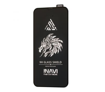Захисне скло для iPhone X/Xs/11 Pro Inavi Premium чорний (OEM)