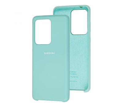 Чохол для Samsung Galaxy S20 Ultra (G988) Silky Soft Touch "світло-бірюзовий"