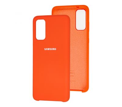 Чохол для Samsung Galaxy S20 (G980) Silky Soft Touch "помаранчевий"