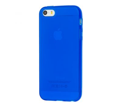 Чохол для iPhone 5 силіконовий синій