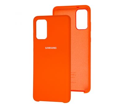 Чохол для Samsung Galaxy S20+ (G985) Silky Soft Touch "помаранчевий"