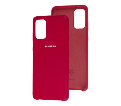 Чохол для Samsung Galaxy S20+ (G985) Silky Soft Touch "вишневий"