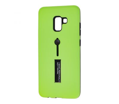 Чохол для Samsung Galaxy A8+ 2018 (A730) Kickstand зелений