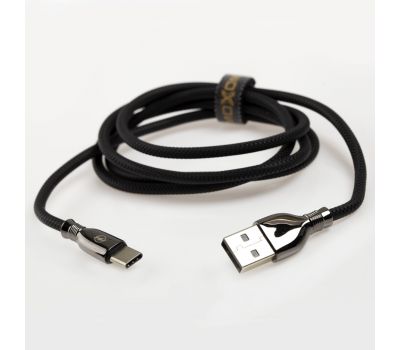 Кабель USB Moxom CC-77 microUSB 2.4A чорний 1722655