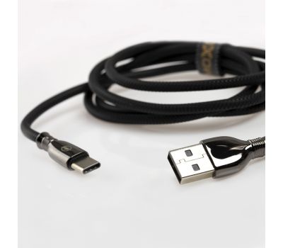 Кабель USB Moxom CC-77 microUSB 2.4A чорний 1722656