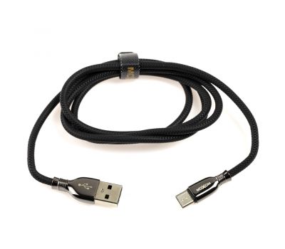 Кабель USB Moxom CC-77 microUSB 2.4A чорний 1722657