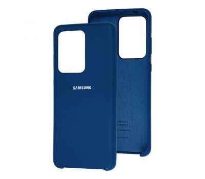 Чохол для Samsung Galaxy S20 Ultra (G988) Silky Soft Touch "синій"