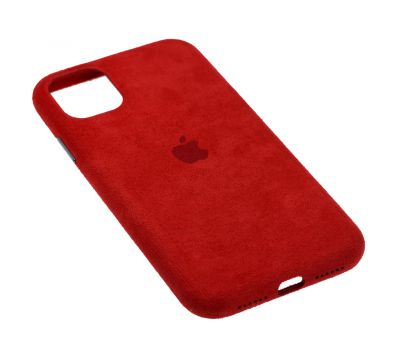 Чохол для iPhone 11 Alcantara 360 червоний 1725053