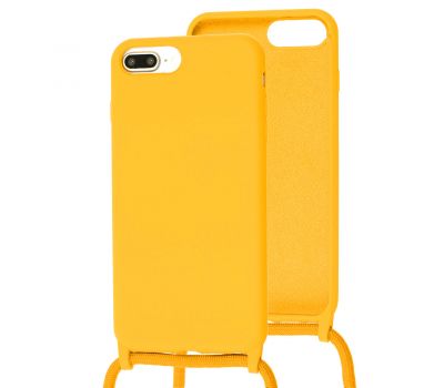 Чохол для iPhone 7 Plus / 8 Plus Lanyard без logo жовтий
