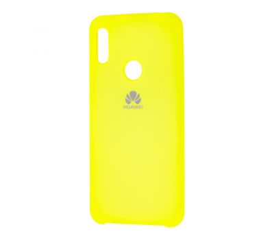 Чохол для Huawei Y6 2019 Silky Soft Touch "лимонний"