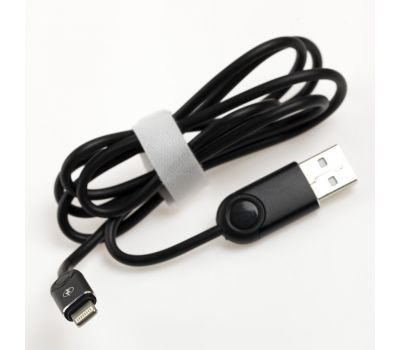 Кабель USB Moxom CC-49 lightning 2.4A чорний 1734631