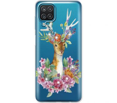 Силіконовий чохол BoxFace Samsung A125 Galaxy A12 Deer with flowers (941507-rs5)