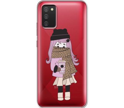 Силіконовий чохол BoxFace Samsung A025 Galaxy A02S Winter Morning Girl (41513-cc61)