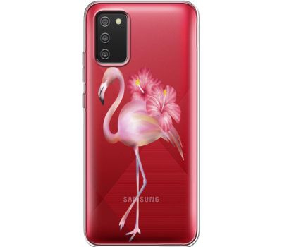 Силіконовий чохол BoxFace Samsung A025 Galaxy A02S Floral Flamingo (41513-cc12)