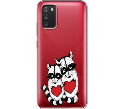 Силіконовий чохол BoxFace Samsung A025 Galaxy A02S Raccoons in love (41513-cc29)