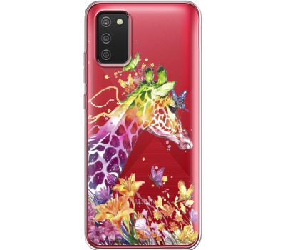 Силіконовий чохол BoxFace Samsung A025 Galaxy A02S Colorful Giraffe (41513-cc14)
