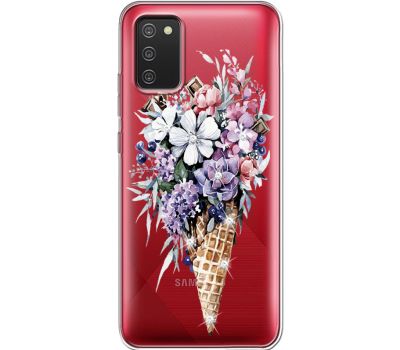 Силіконовий чохол BoxFace Samsung A025 Galaxy A02S Ice Cream Flowers (941513-rs17)