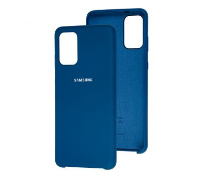 Чохол для Samsung Galaxy S20+ (G985) Silky Soft Touch "синій"