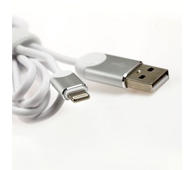 Кабель USB Moxom CC-49 lightning 2.4A білий 1740528