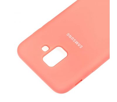 Чохол для Samsung Galaxy A6 2018 (A600) Silky Soft Touch світло рожевий 1742826