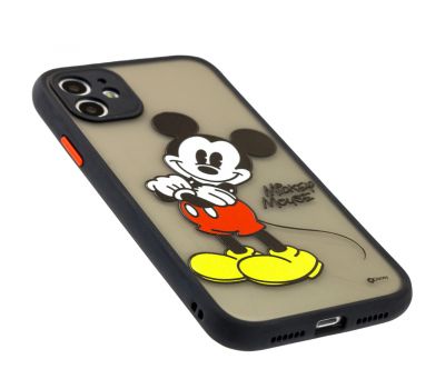 Чохол для iPhone 11 Picture shadow matte Mickey Mouse чорний 1746654