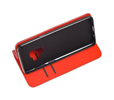 Чохол книжка Samsung Galaxy S9 (G960) Black magnet червоний 1749802