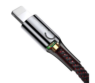 Кабель USB Baseus C-shaped Lighting 2.4A 1m чорний 1749209