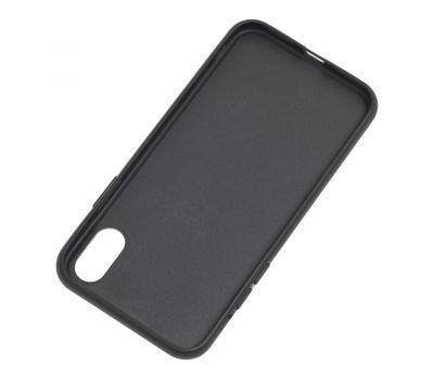 Чохол для iPhone X / Xs Genuine Leather Croco чорний 1750243