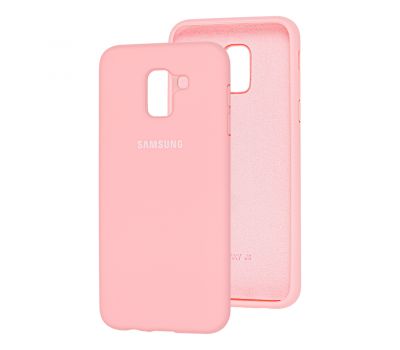 Чохол для Samsung Galaxy J6 2018 (J600) Silicone Full світло-рожевий