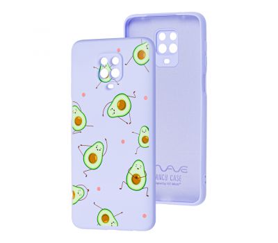 Чохол для Xiaomi Redmi Note 9s/9 Pro Wave Fancy avocado / light purple