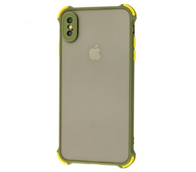Чохол для iPhone Xs Max LikGus Totu corner protection зелений