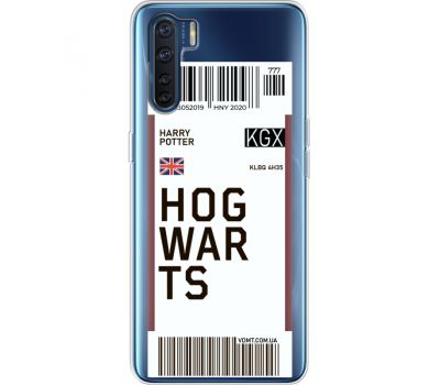 Силіконовий чохол BoxFace OPPO A91 Ticket Hogwarts (41577-cc91)