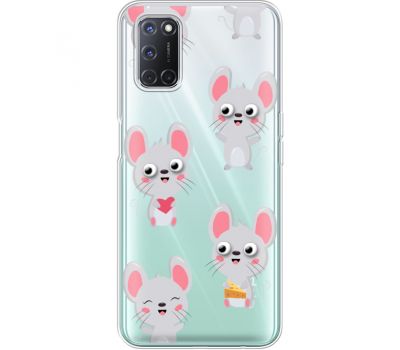 Силіконовий чохол BoxFace OPPO A52 с 3D-глазками Mouse (41582-cc76)