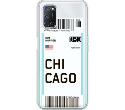 Силіконовий чохол BoxFace OPPO A52 Ticket Chicago (41582-cc82)