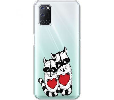 Силіконовий чохол BoxFace OPPO A52 Raccoons in love (41582-cc29)