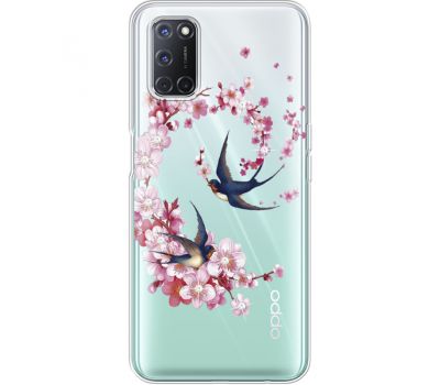 Силіконовий чохол BoxFace OPPO A52 Swallows and Bloom (941582-rs4)