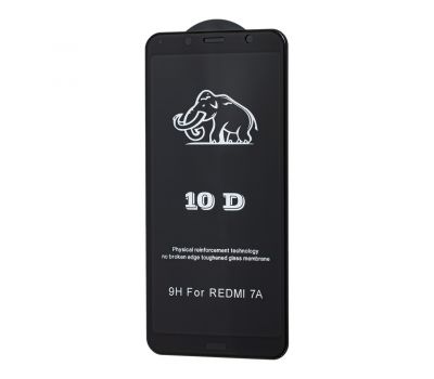 Захисне 10D скло для Xiaomi Redmi 7A чорне
