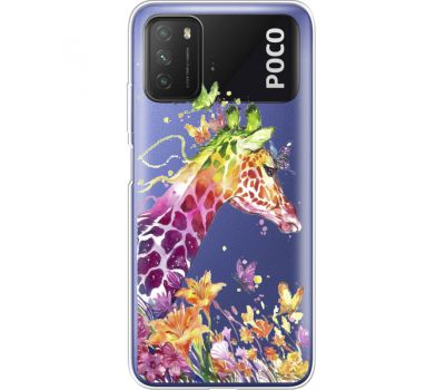 Силіконовий чохол BoxFace Xiaomi Poco M3 Colorful Giraffe (41587-cc14)