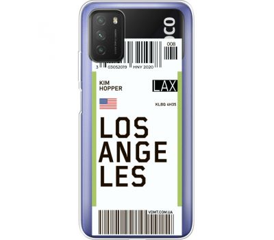 Силіконовий чохол BoxFace Xiaomi Poco M3 Ticket Los Angeles (41587-cc85)