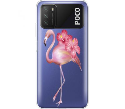 Силіконовий чохол BoxFace Xiaomi Poco M3 Floral Flamingo (41587-cc12)