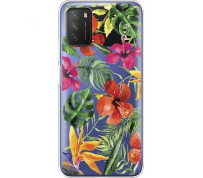 Силіконовий чохол BoxFace Xiaomi Poco M3 Tropical Flowers (41587-cc43)