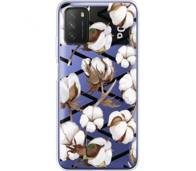 Силіконовий чохол BoxFace Xiaomi Poco M3 Cotton flowers (41587-cc50)