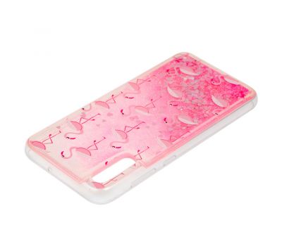 Чохол для Samsung Galaxy A70 (A705) Блиск вода рожевий фламінго 1766165
