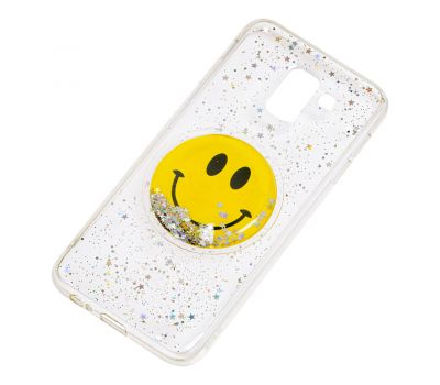 Чохол для Samsung Galaxy J6 2018 (J600) рідкі блискітки іграшка "Smile" 1766179
