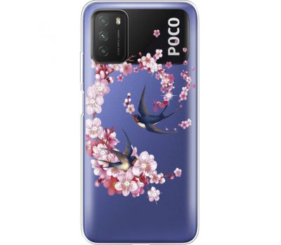 Силіконовий чохол BoxFace Xiaomi Poco M3 Swallows and Bloom (941587-rs4)