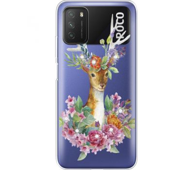 Силіконовий чохол BoxFace Xiaomi Poco M3 Deer with flowers (941587-rs5)