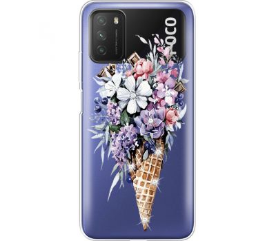 Силіконовий чохол BoxFace Xiaomi Poco M3 Ice Cream Flowers (941587-rs17)