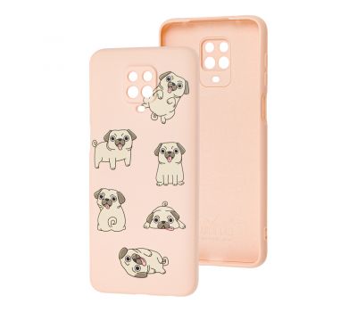 Чохол для Xiaomi Redmi Note 9s/9 Pro Wave Fancy pug / pink sand