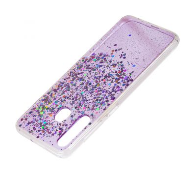Чохол для Samsung Galaxy A20 / A30 glitter star цукерки фіолетовий 1791972