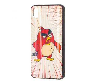 Чохол для Xiaomi Redmi 7A glass "Angry Birds" Red